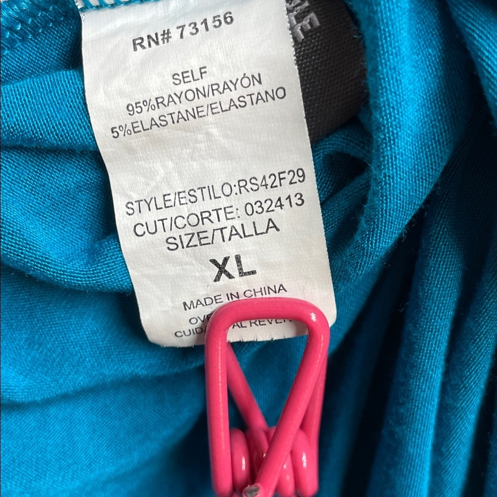 Kenneth Cole Reaction Teal Nightgown/Lounge Dress - Picture 3 of 8